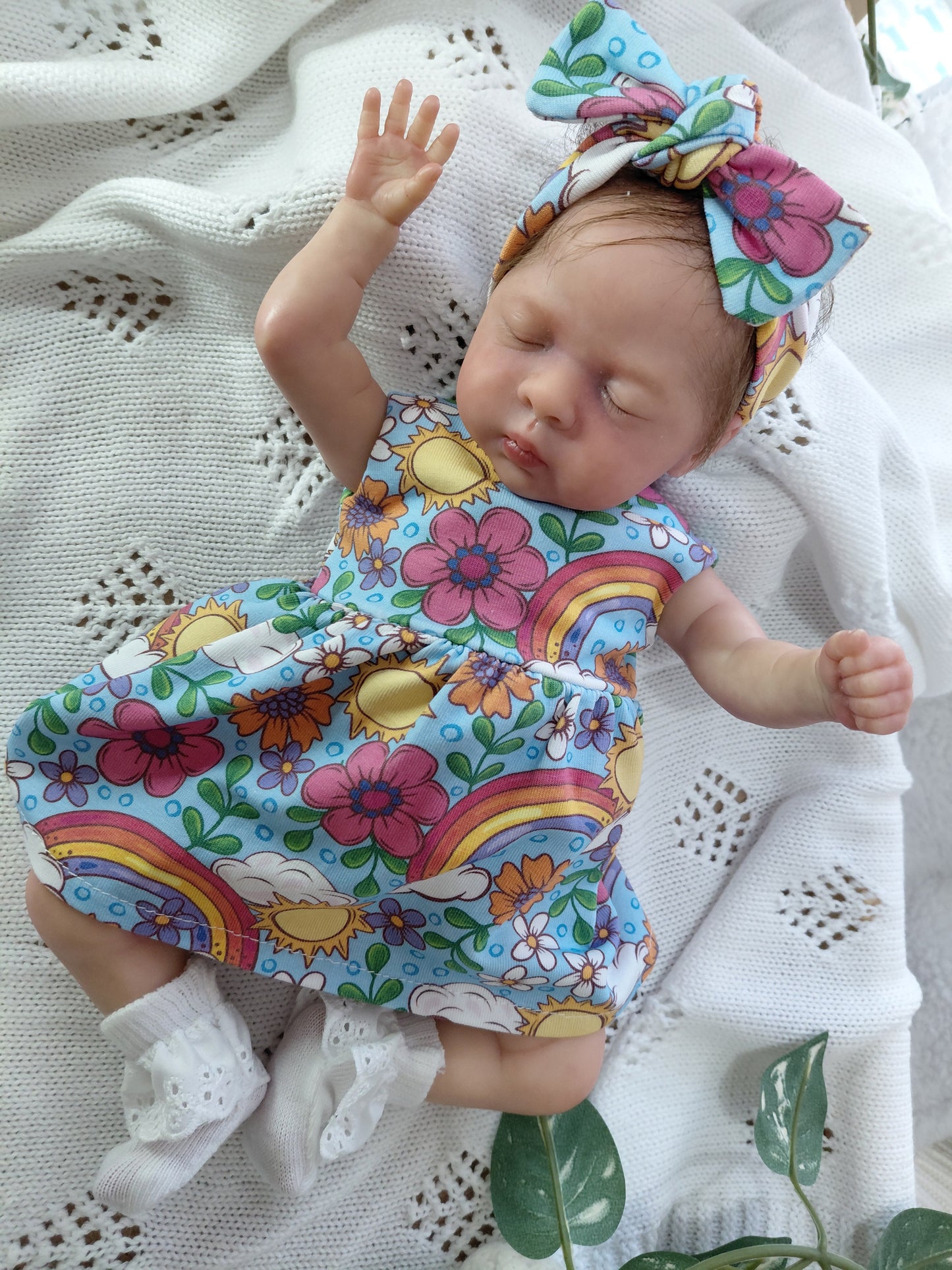 12-13inch Rainbow Dress set