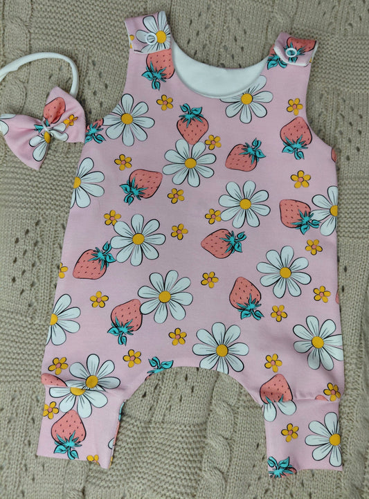 20-21inch Newborn Hareem Romper & hairbow