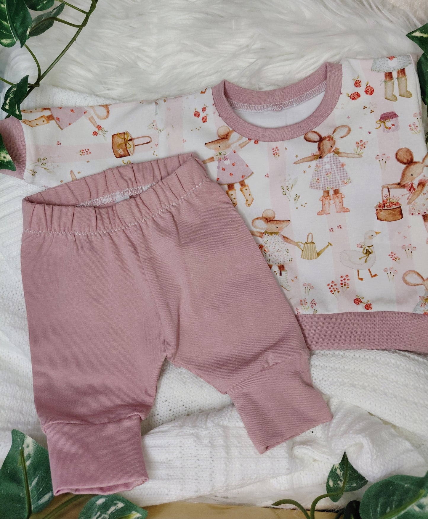 18-19inch Preemie 3 piece Lounge suit