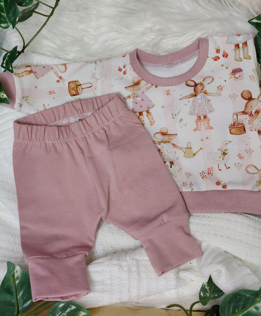 18-19inch Preemie 3 piece Lounge suit