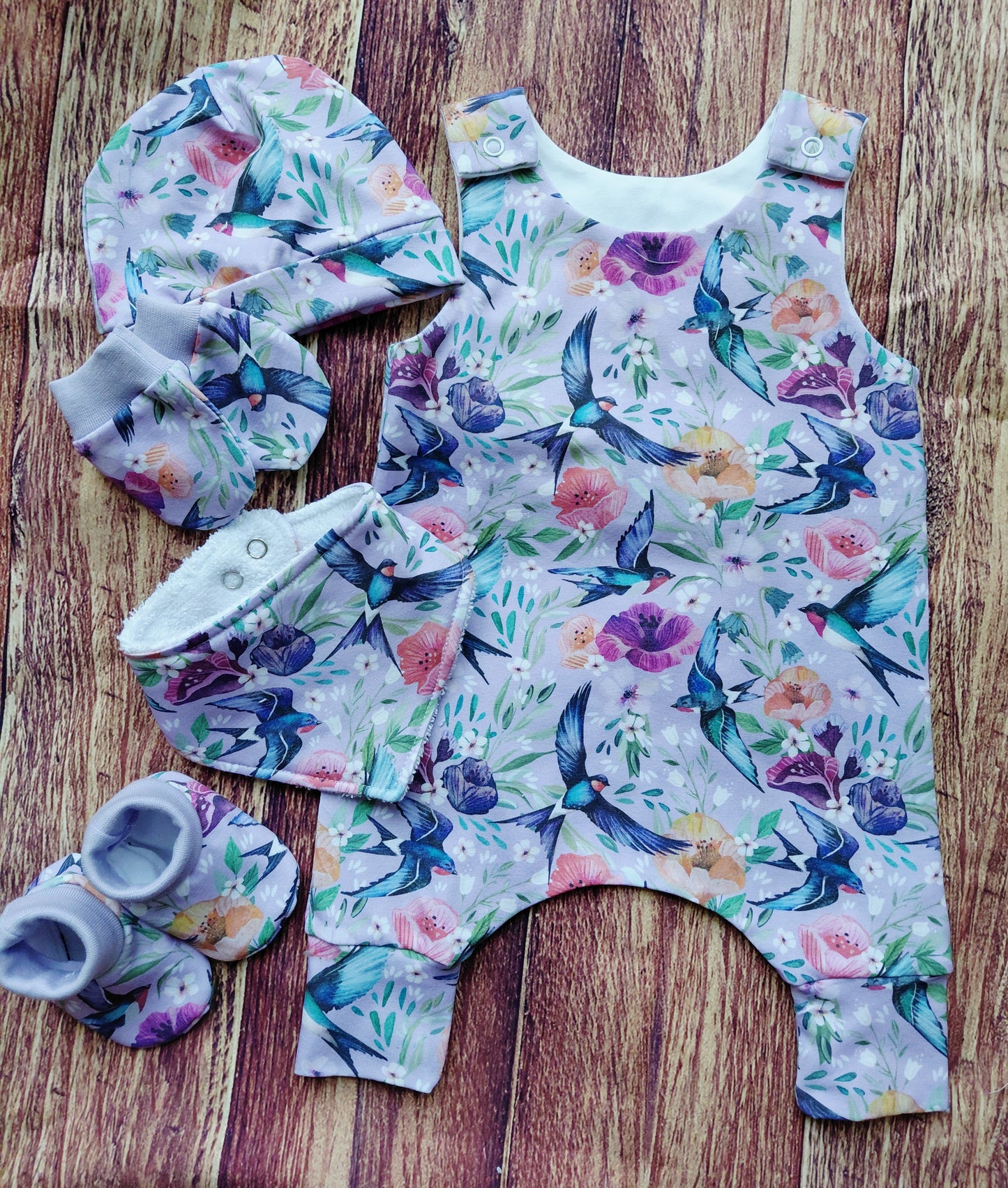 20-21inch Newborn Hareem Romper 5 piece set