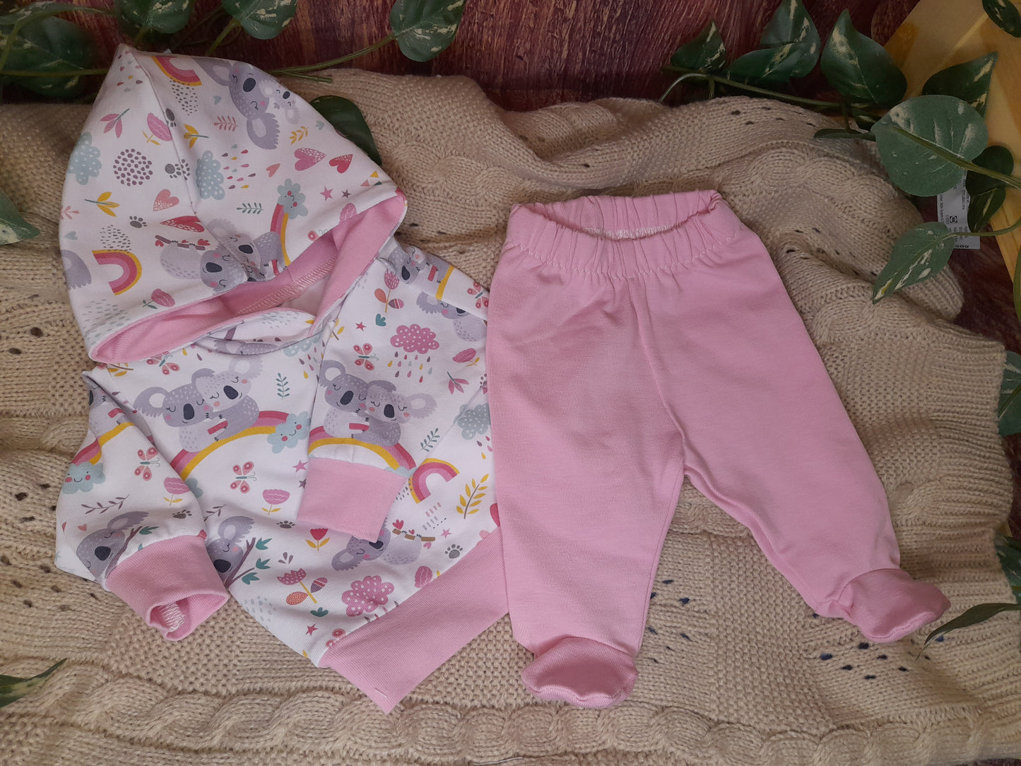 16inch footed leggings & Hoody set