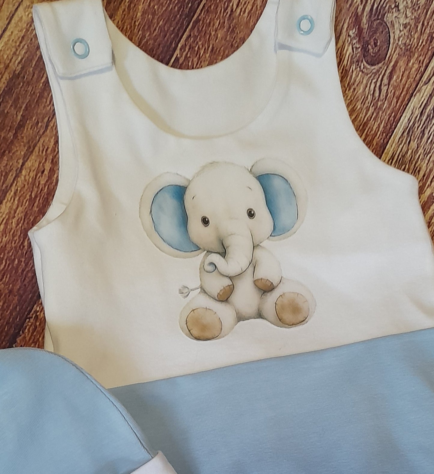 Newborn 20-21inch ele footed Romper