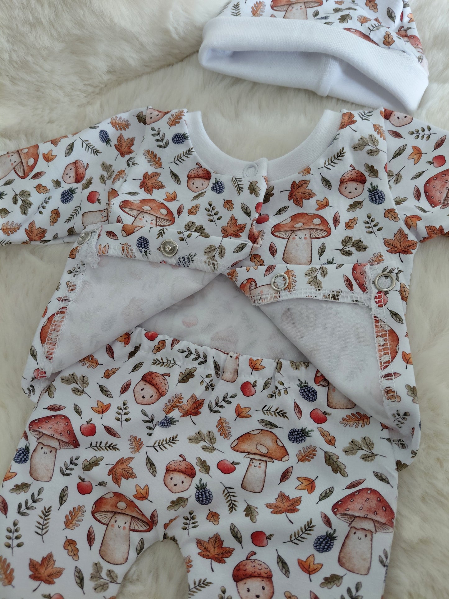 16-17inch front opening sleepsuit