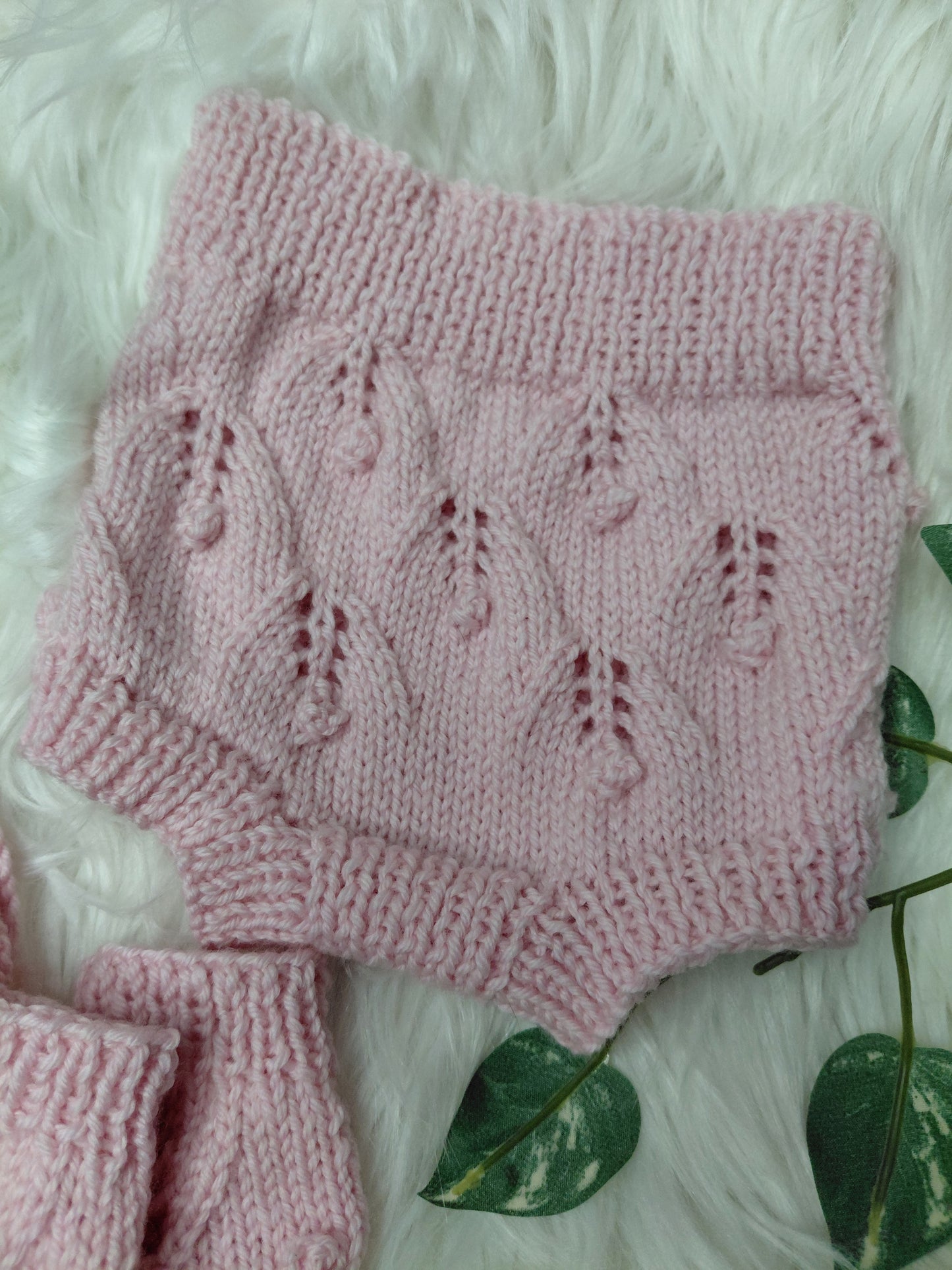 Newborn 20-21inch Handknitted Merino set