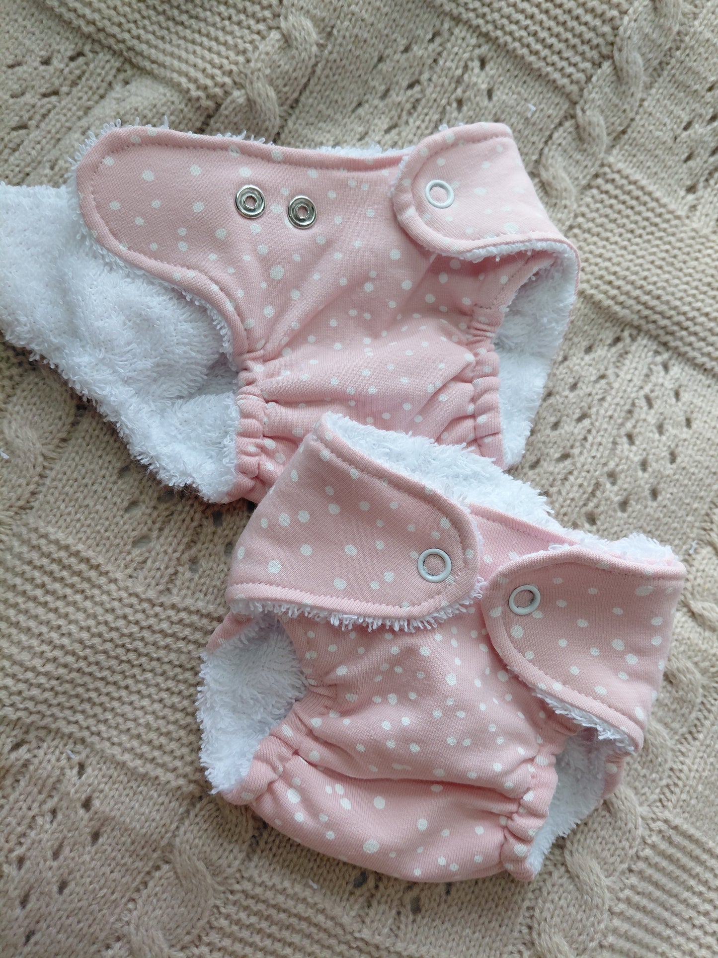 Luxury elasticated Nappy - Small (14-15inch doll)