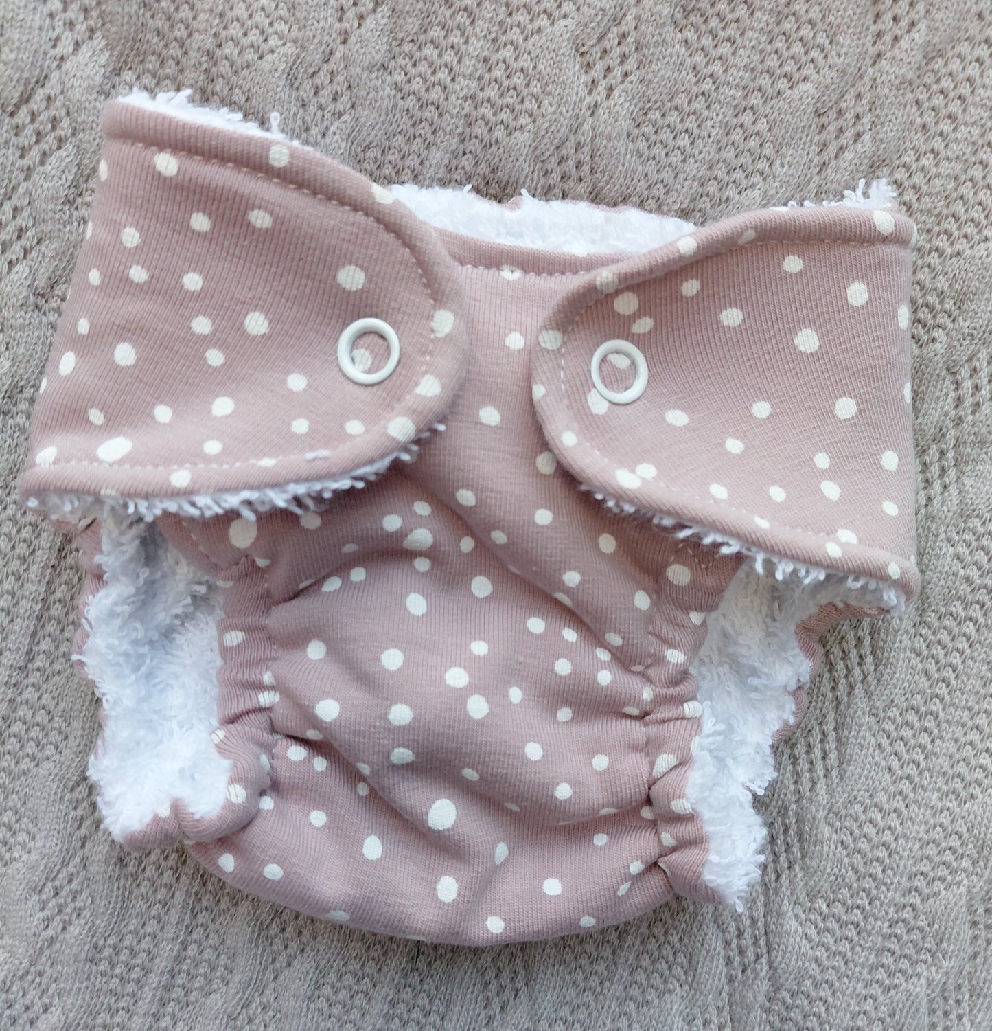 Luxury elasticated Nappy - Small (14-15inch doll)
