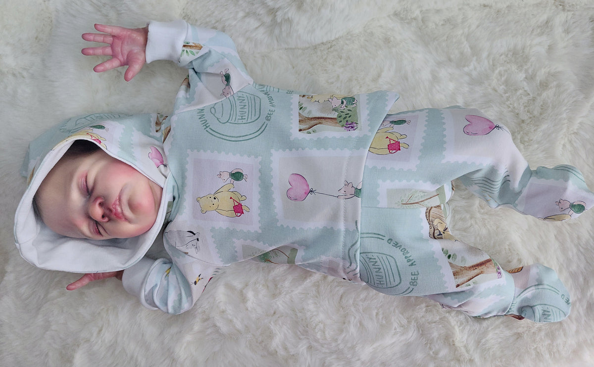 16-17inch footed leggings & Hoody set