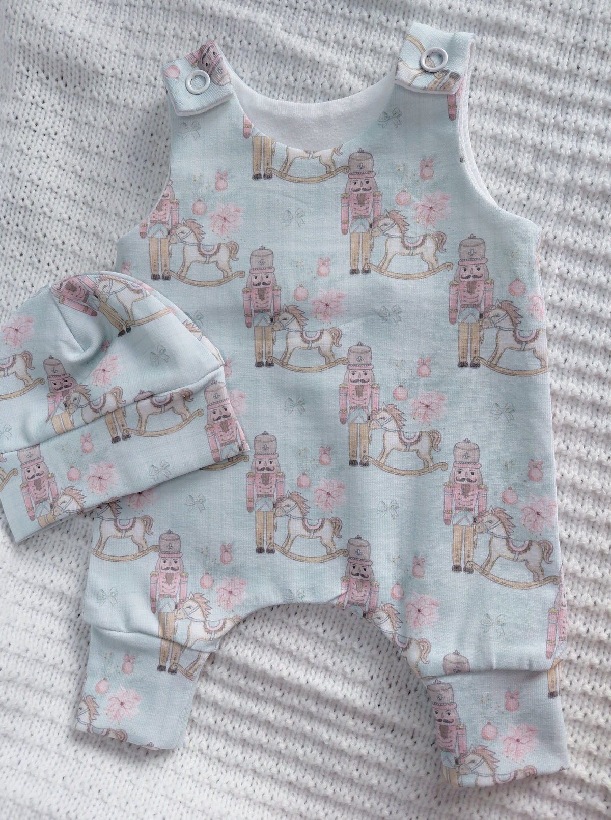 12-13inch hareem Romper & hat set