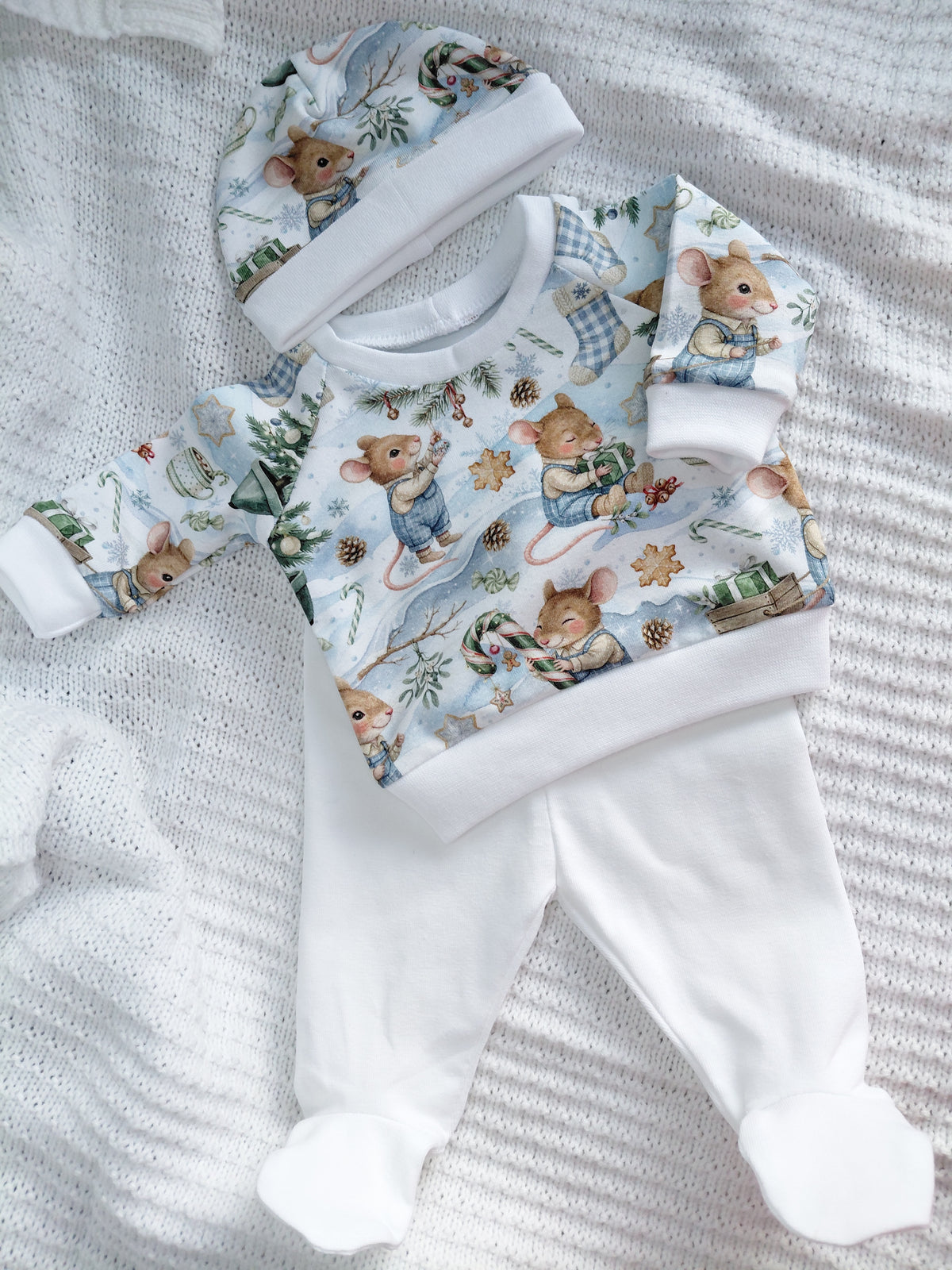 16-17inch footed leggings & sweater set
