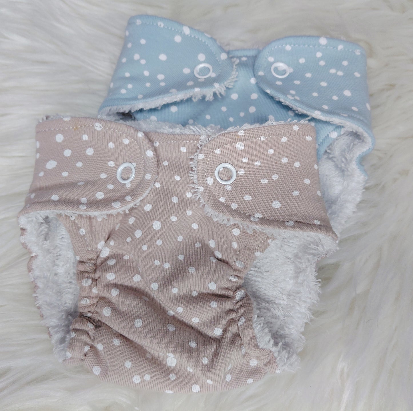 Luxury elasticated Nappy - Small (14-15inch doll)
