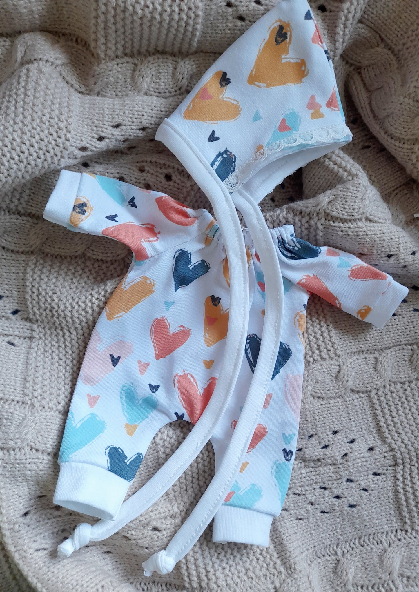 9-10inch elasticated Romper set