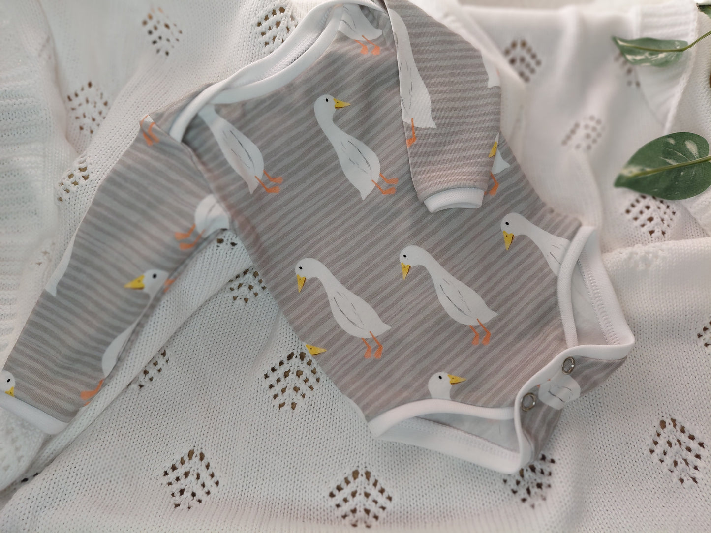 18-19inch Preemie Goosey bodysuit